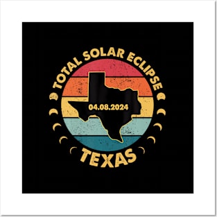 Solar Eclipse 2024 Texas Solar Eclipse Posters and Art